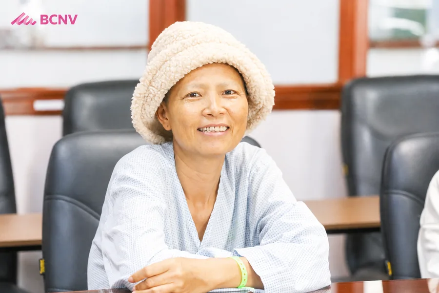 Bệnh nhân BCNV mỉm cười